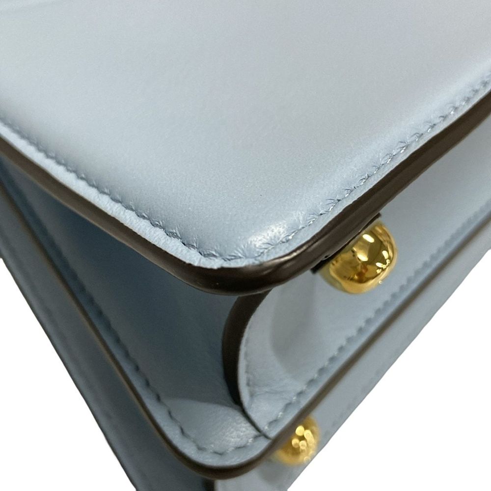 Fendi Leather Handbag Blue Petit Light You Peekaboo Isee View 6